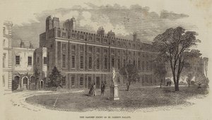 La façade du jardin du palais de St James - William Henry Prior