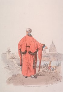 Échevin en costume civique regardant vers la cathédrale Saint-Paul, Londres, 1805