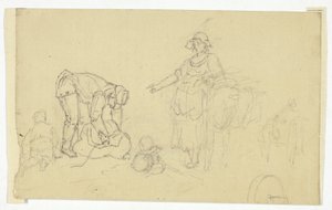 Paysans avec animal de bât - William Henry Pyne