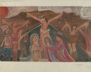 Station de la Croix n° 12 : Jésus meurt sur la croix, vers 1936 - William Herbert