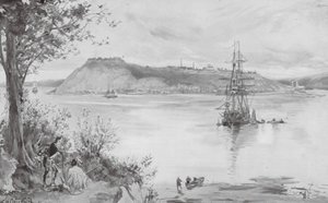 Vue de la ville et de la forteresse de Québec, AD 1759 - William Heysham (after) Overend