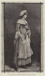 Mme Langtry, au Haymarket Theatre, dans She Stoops to Conquer - William Heysham Overend