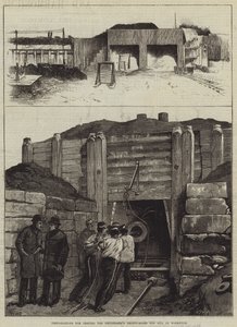 Préparations pour tester le canon de trente-huit tonnes du Thunderer à Woolwich - William Heysham Overend