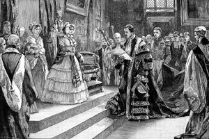 Présentation à la reine, vers 1850, 1900 - William Heysham Overend