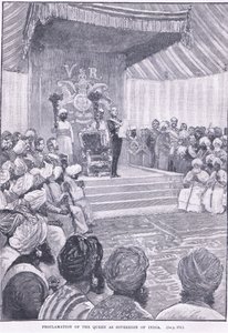Proclamation de la reine comme souveraine de l