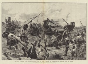 La bataille de Suakin, le bataillon soudanais noir prenant l