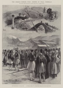 La guerre gréco-turque, scènes à Volo, Thessalie - William Heysham Overend
