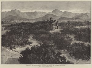 La Guerre au Soudan, la route vers Sinkat, vue montrant la nature du pays - William Heysham Overend