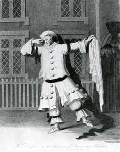 M. Delphini dans le rôle de Pierrot dans Aladdin, 1780-1790 - William Hincks