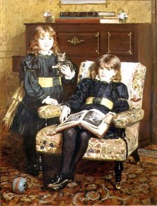 Portrait de May et Violet Craik - William Hippon Gadsby