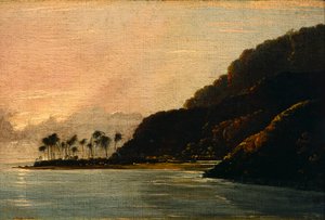 Vue de Point Venus et de la baie de Matavai