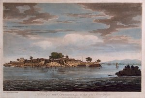 Vue du fort de Mongheer, sur les rives du Gange - William Hodges