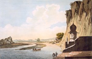 Pl. 26 Vue du Gaut à Etawa, sur les rives de la rivière Jumna, de 