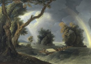 Tempête sur le Gange, avec Mme Hastings près des rochers de Colgon, c.1790 - William Hodges