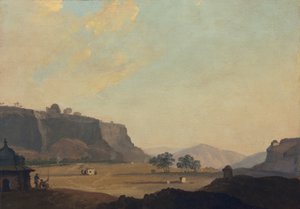 Vue près du Fort Gwalior, Inde, c.1783