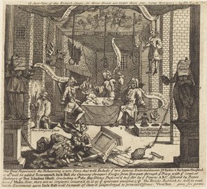 Une juste vue de la scène britannique - William Hogarth