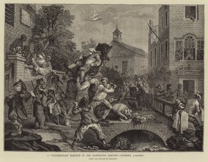 Une élection parlementaire au XVIIIe siècle, présidant un membre