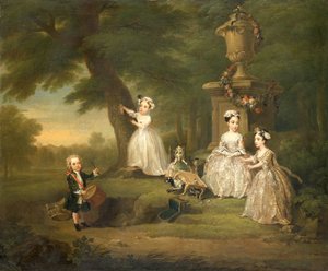 Une fête de thé pour enfants