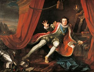 David Garrick dans le rôle de Richard III, par William Shakespeare - William Hogarth