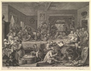 Un Divertissement Électoral, Planche I : Quatre Gravures d