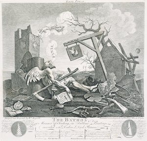 Bathos, Manière de Couler, dans des Peintures Sublimes, dédié aux Marchands de Tableaux Sombres, 1764