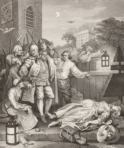 Cruauté en perfection. De: Les quatre étapes de la cruauté. 1751