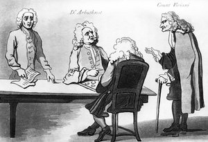 Dr Arbuthnot et le comte Viviani dans le café de Button