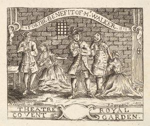 Pour le bénéfice de M. Walker, Théâtre Royal, Covent Garden, pub. 1822