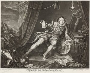 Garrick dans le rôle de Richard III - William Hogarth