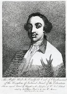 James Caulfield, 1er Comte de Charlemont, gravé par Joseph Haynes, 1782 - William Hogarth