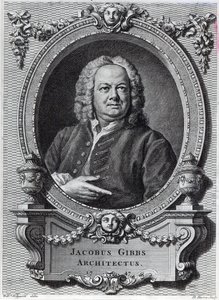 James Gibbs, gravé par Bernard Baron, 1747 - William Hogarth
