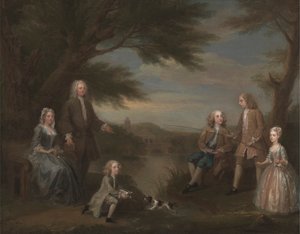 John et Elizabeth Jeffreys et leurs enfants
