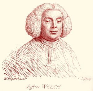 Justice Welch - portrait par William Hogarth - William Hogarth