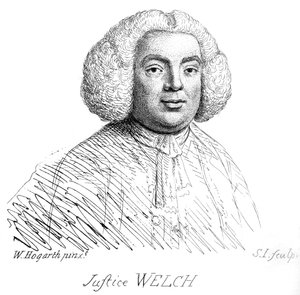 Justice Welch - portrait par William Hogarth - William Hogarth
