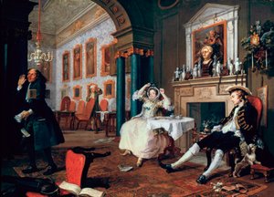 Mariage à la mode : 2. Le Tête-à-tête, 1743 - William Hogarth