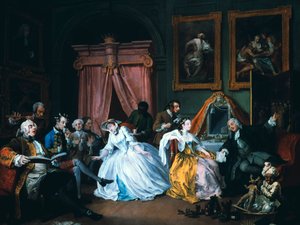 Mariage à la mode : 4. La Toilette, 1743 - William Hogarth