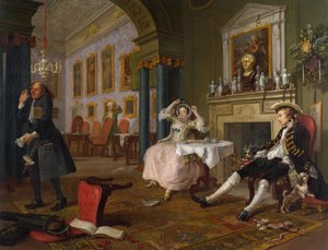 Mariage à la mode : II - Le Tête-à-tête, vers 1743 - William Hogarth