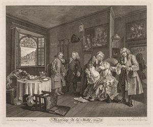 Mariage à la Mode : La Mort de la Comtesse - William Hogarth
