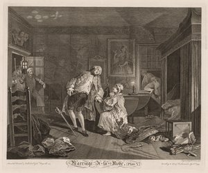 Mariage à la Mode : La Mort du Comte - William Hogarth