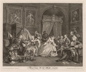 Mariage à la Mode : La Scène de la Toilette - William Hogarth