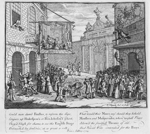 Mascarades et opéras, Burlington Gate, 1724 - William Hogarth