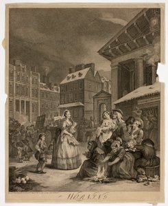 Matin, planche une de Les Quatre Moments de la Journée - William Hogarth