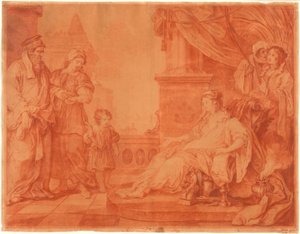Moïse Apporté à la Fille de Pharaon - William Hogarth