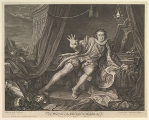 M. Garrick dans le rôle de Richard III, 20 juin 1746 - William Hogarth