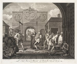 Ô le rôti de bœuf de la vieille Angleterre - William Hogarth