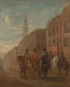 Procession de restauration de Charles II à Cheapside - William Hogarth