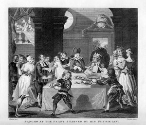 Sancho affamé par son médecin par William Hogarth - William Hogarth