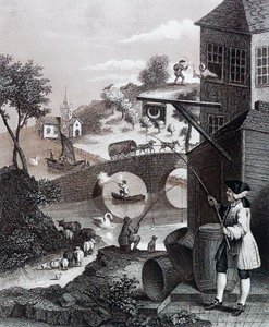 Satire sur la fausse perspective - William Hogarth