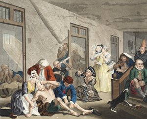 Scène à Bedlam, planche VIII, de A Rake