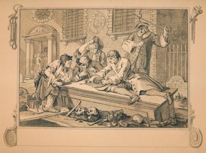 Esquisse pour Industrie et Oisiveté - Planche III, 1747